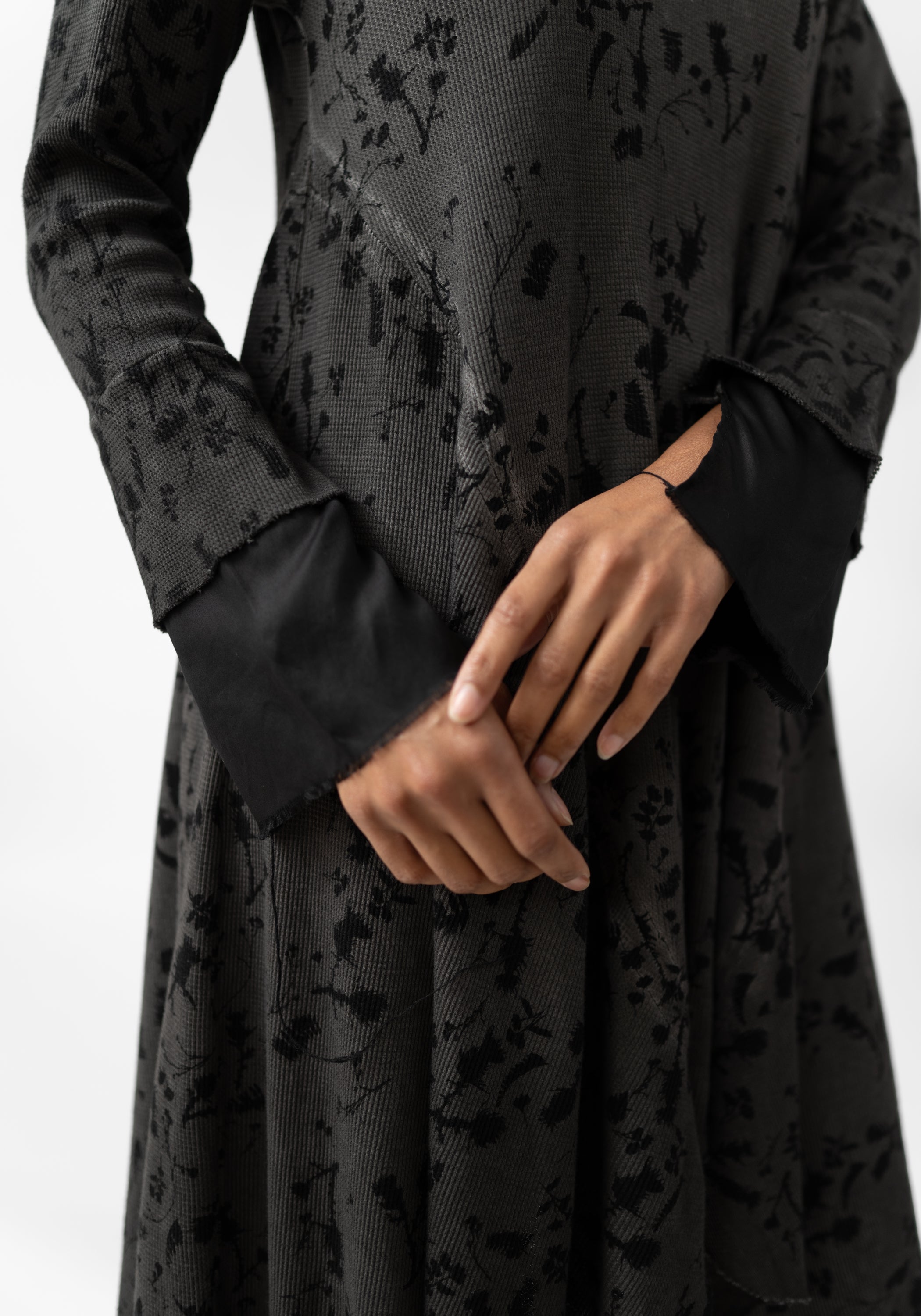 Hack Asymmetric Waffle Jersey Dress - December Thieves