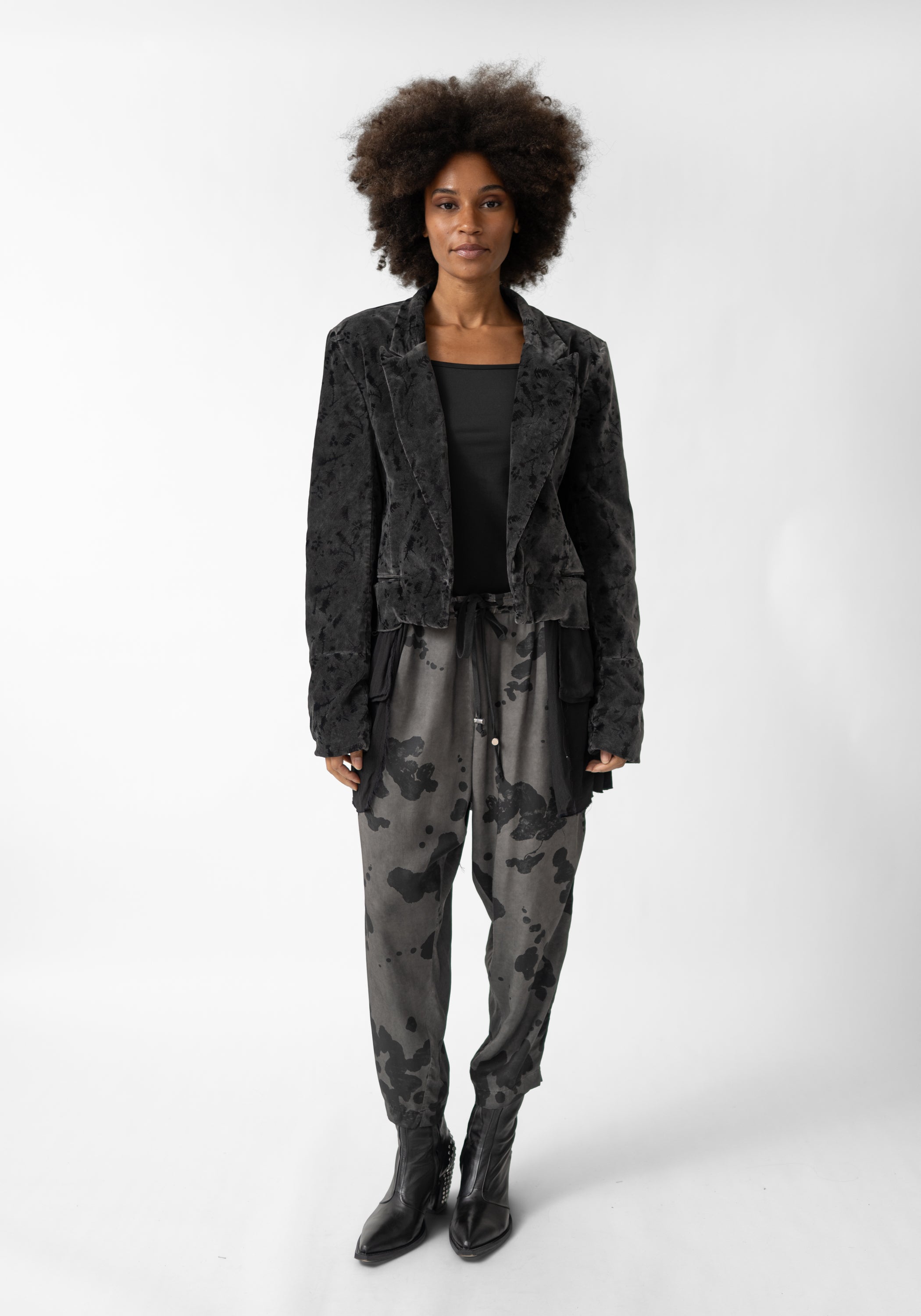 Rovan Oversized Asymmetric Paneled Blazer