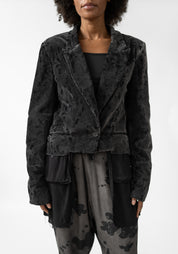 Rovan Oversized Asymmetric Paneled Blazer