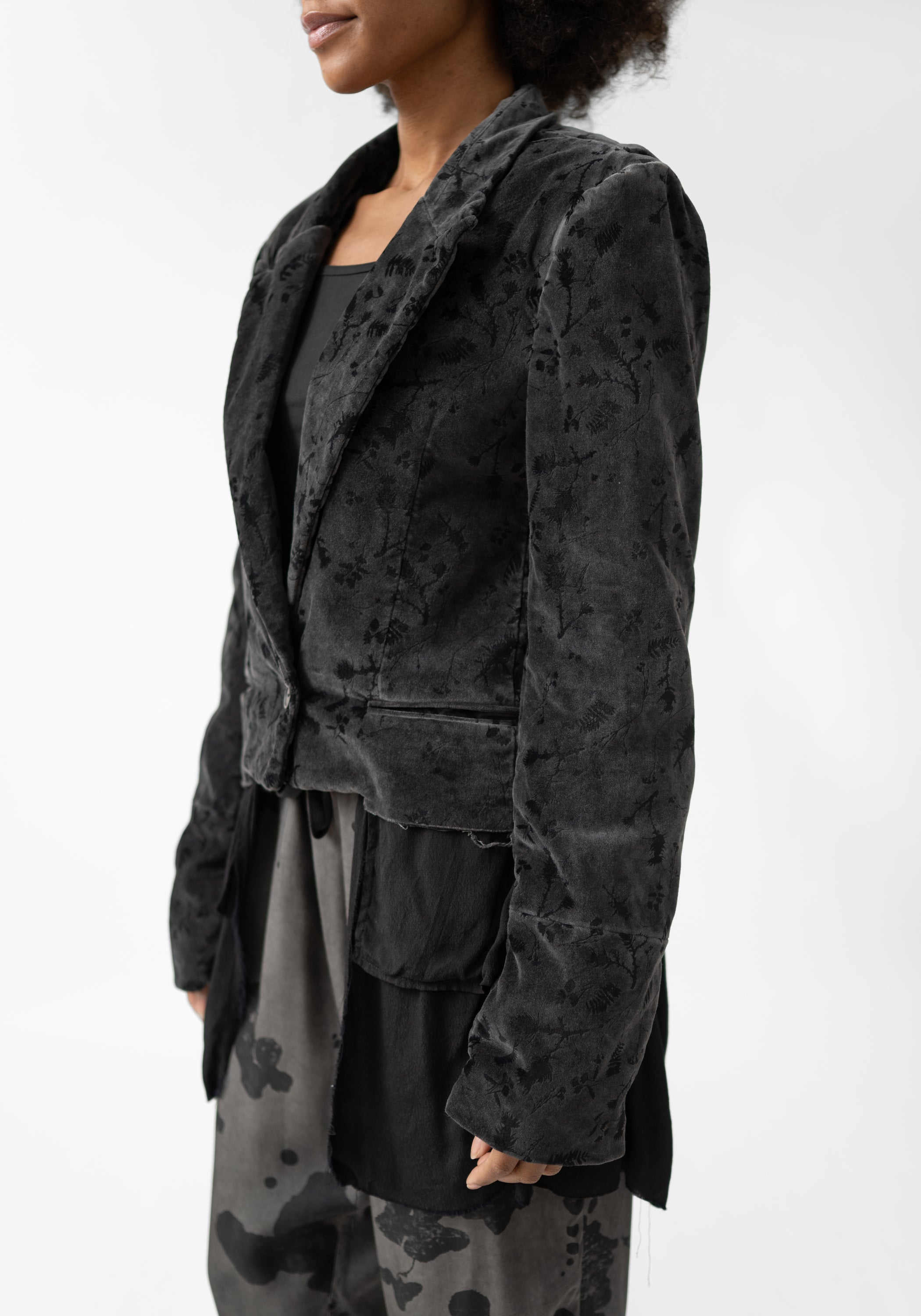 Rovan Oversized Asymmetric Paneled Blazer