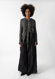 Orin Asymmetric Hooded Top