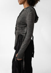 Orin Asymmetric Hooded Top