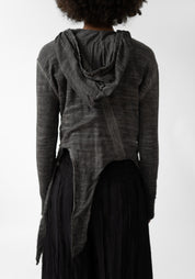 Orin Asymmetric Hooded Top
