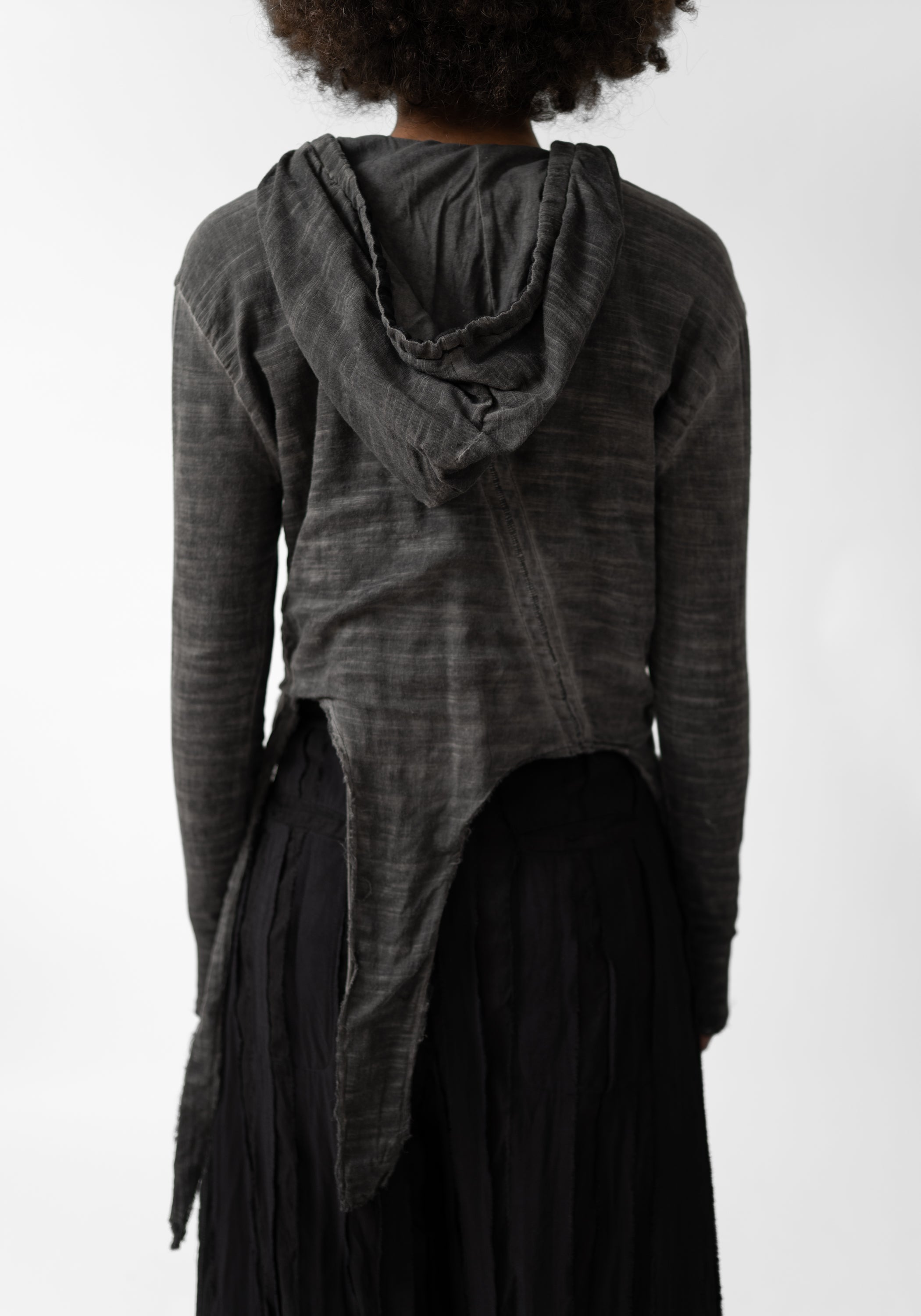 Orin Asymmetric Hooded Top