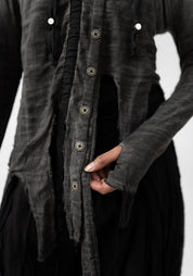 Orin Asymmetric Hooded Top