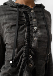 Orin Asymmetric Hooded Top