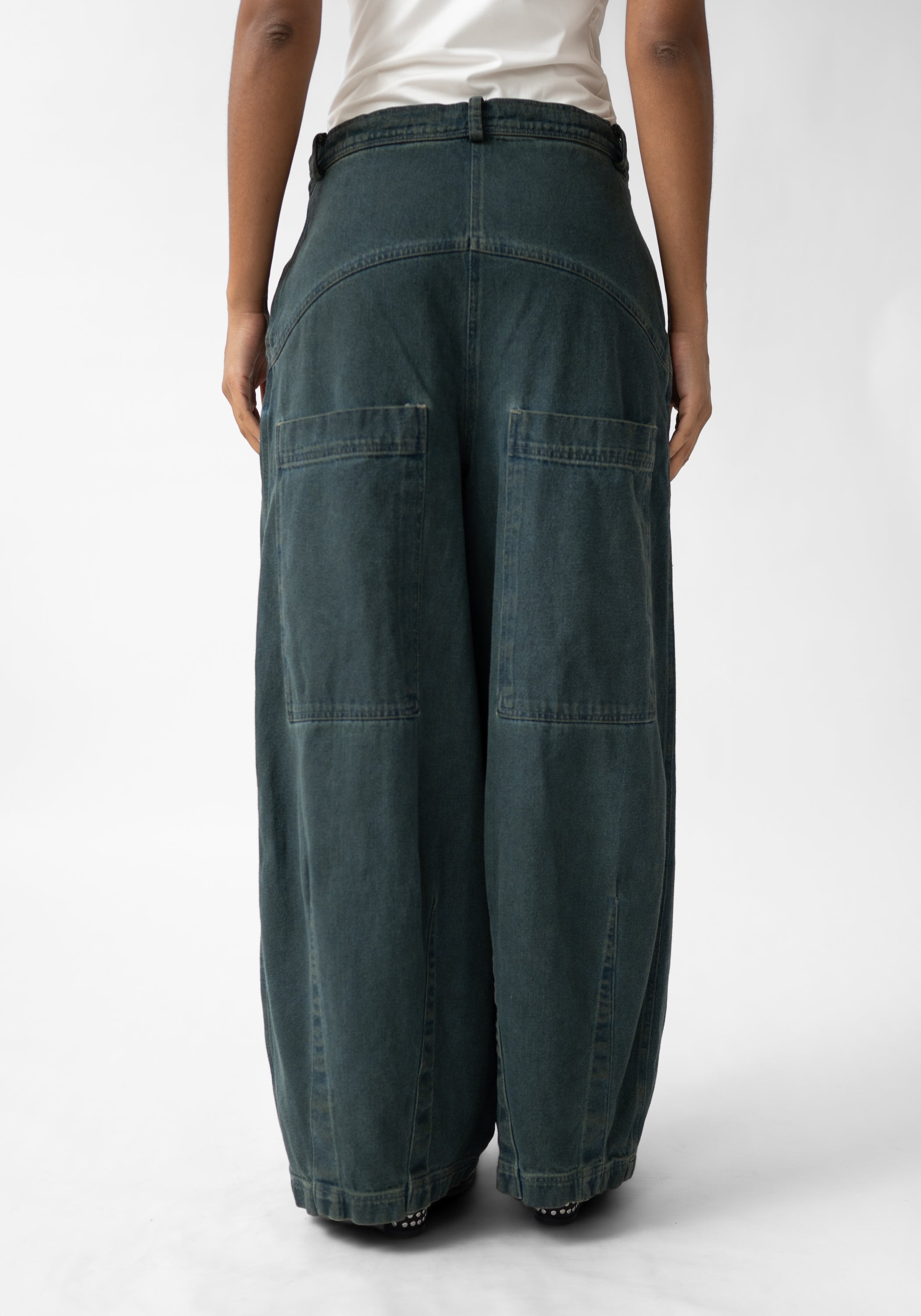 Tapered Full Leg Denim Pants - December Thieves