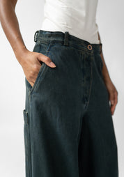 Tapered Full Leg Denim Pants - December Thieves