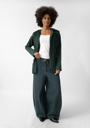 Nipped Waist Hooded Jacket