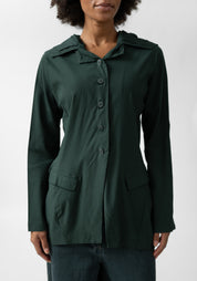 Nipped Waist Hooded Jacket