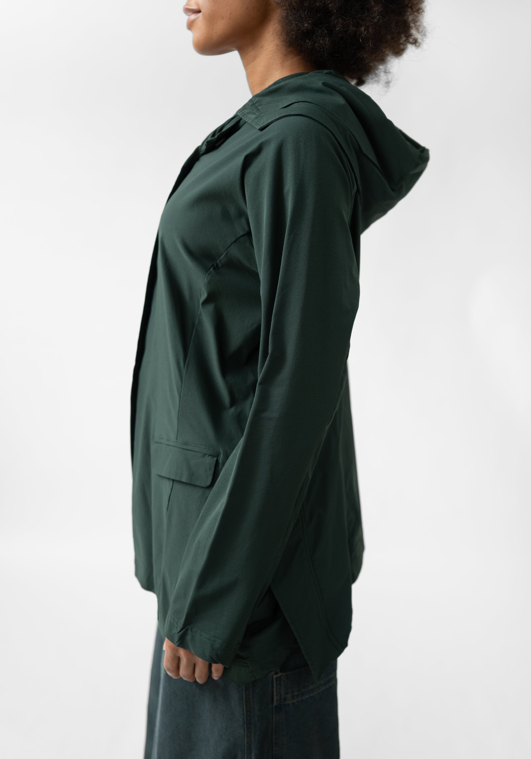 Nipped Waist Hooded Jacket