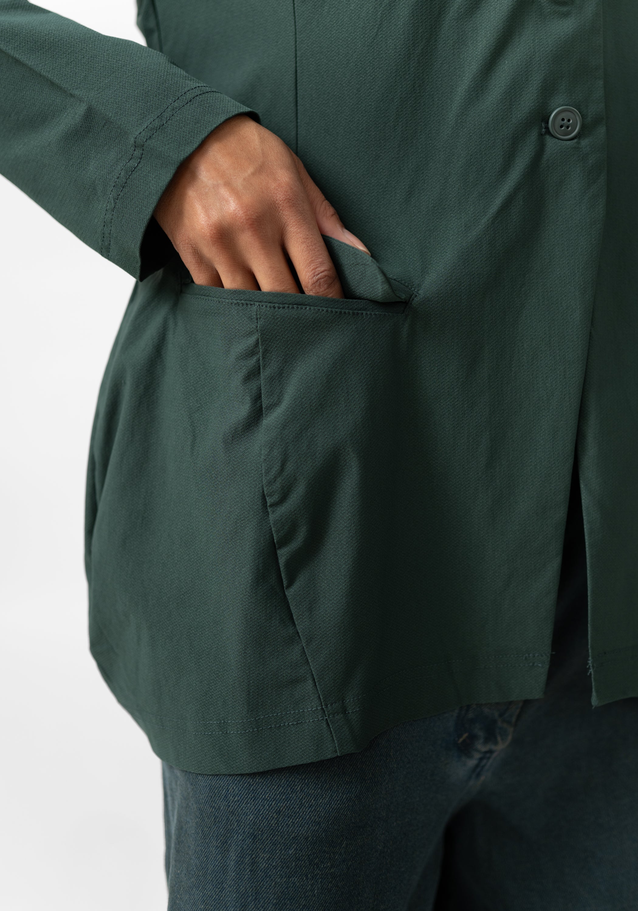 Nipped Waist Hooded Jacket