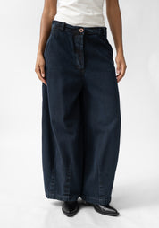 Tapered Full Leg Denim Pants - December Thieves