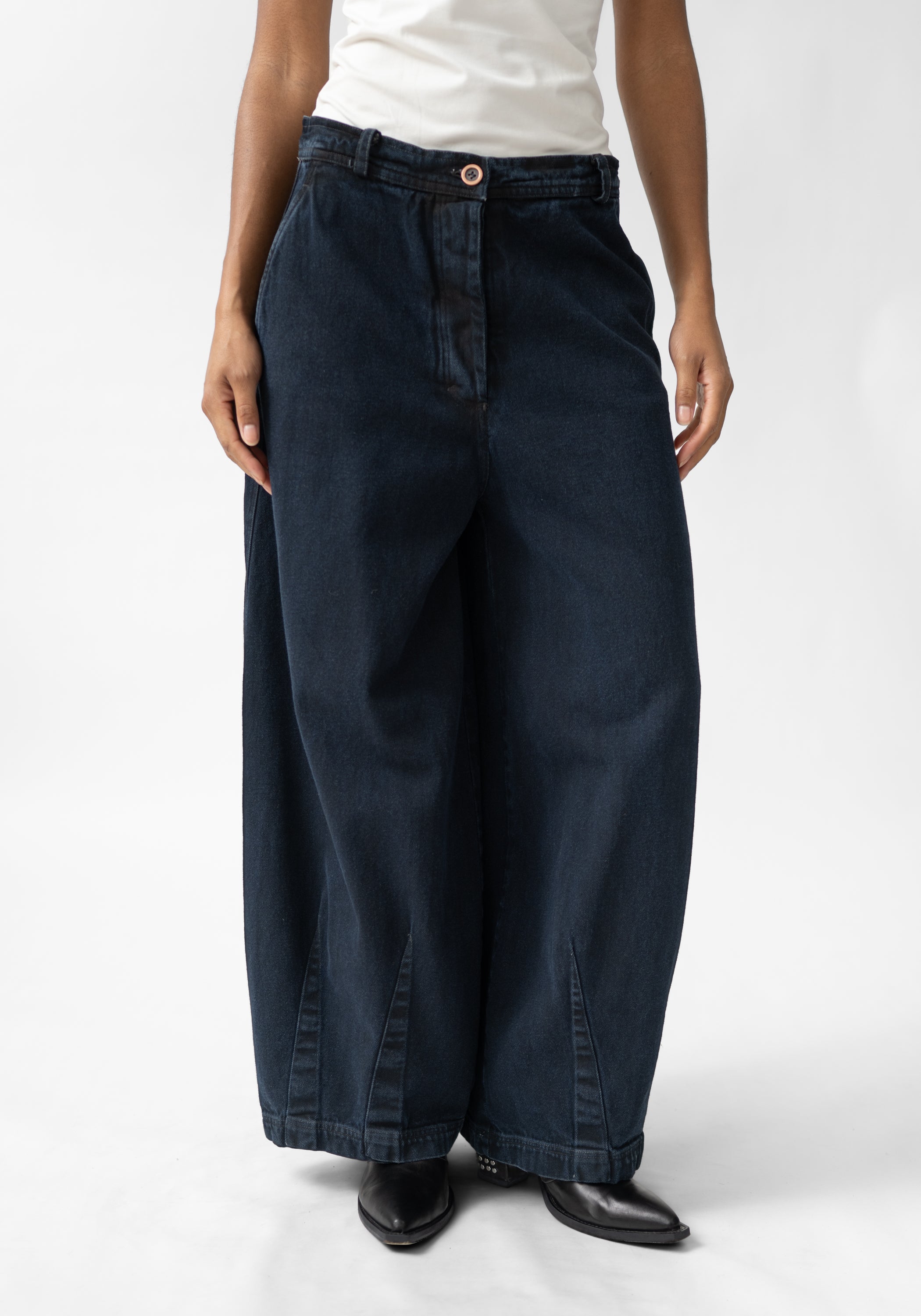 Tapered Full Leg Denim Pants - December Thieves