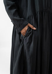 Oversized Silk Blend Shirt Dress