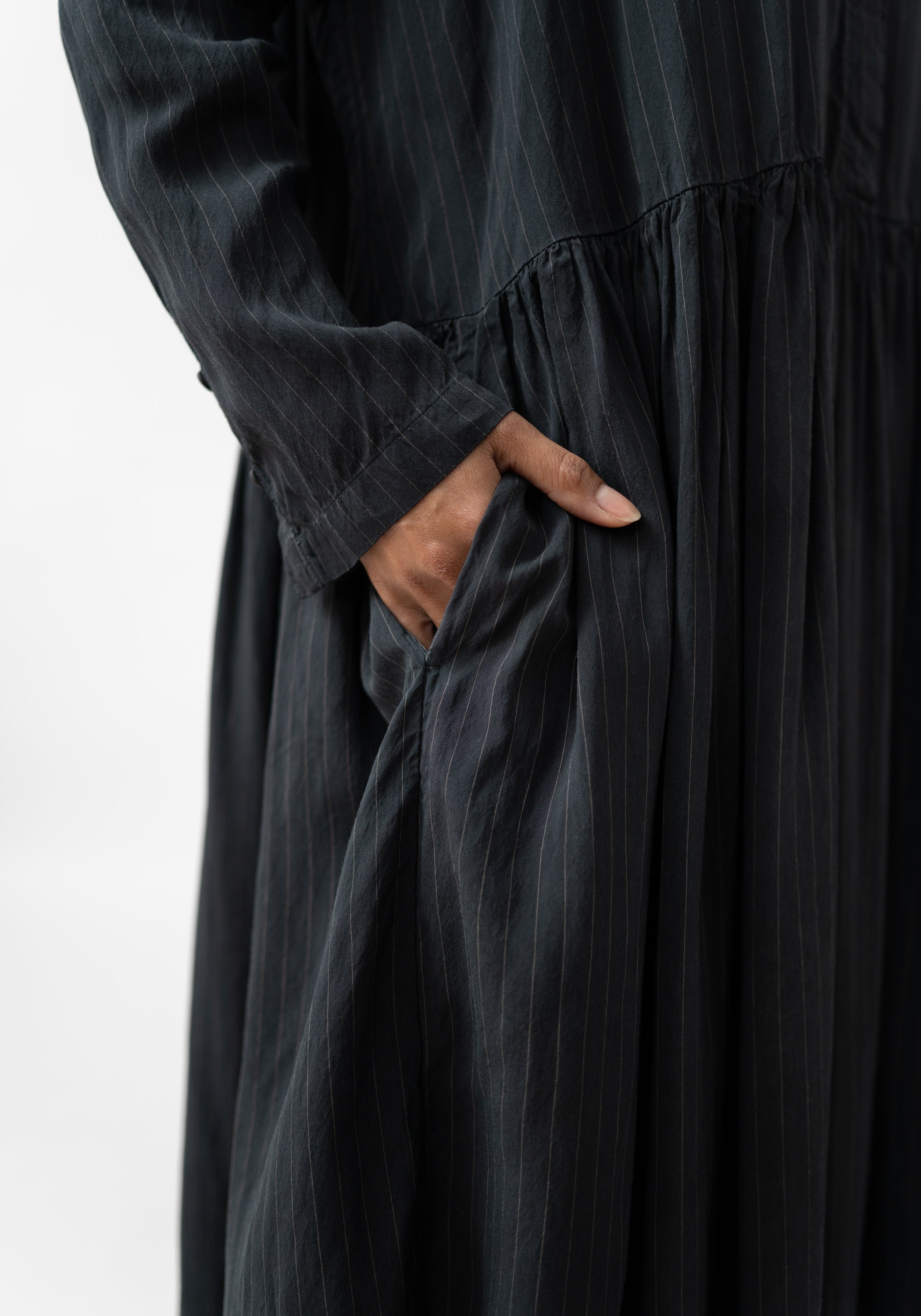 Oversized Silk Blend Shirt Dress