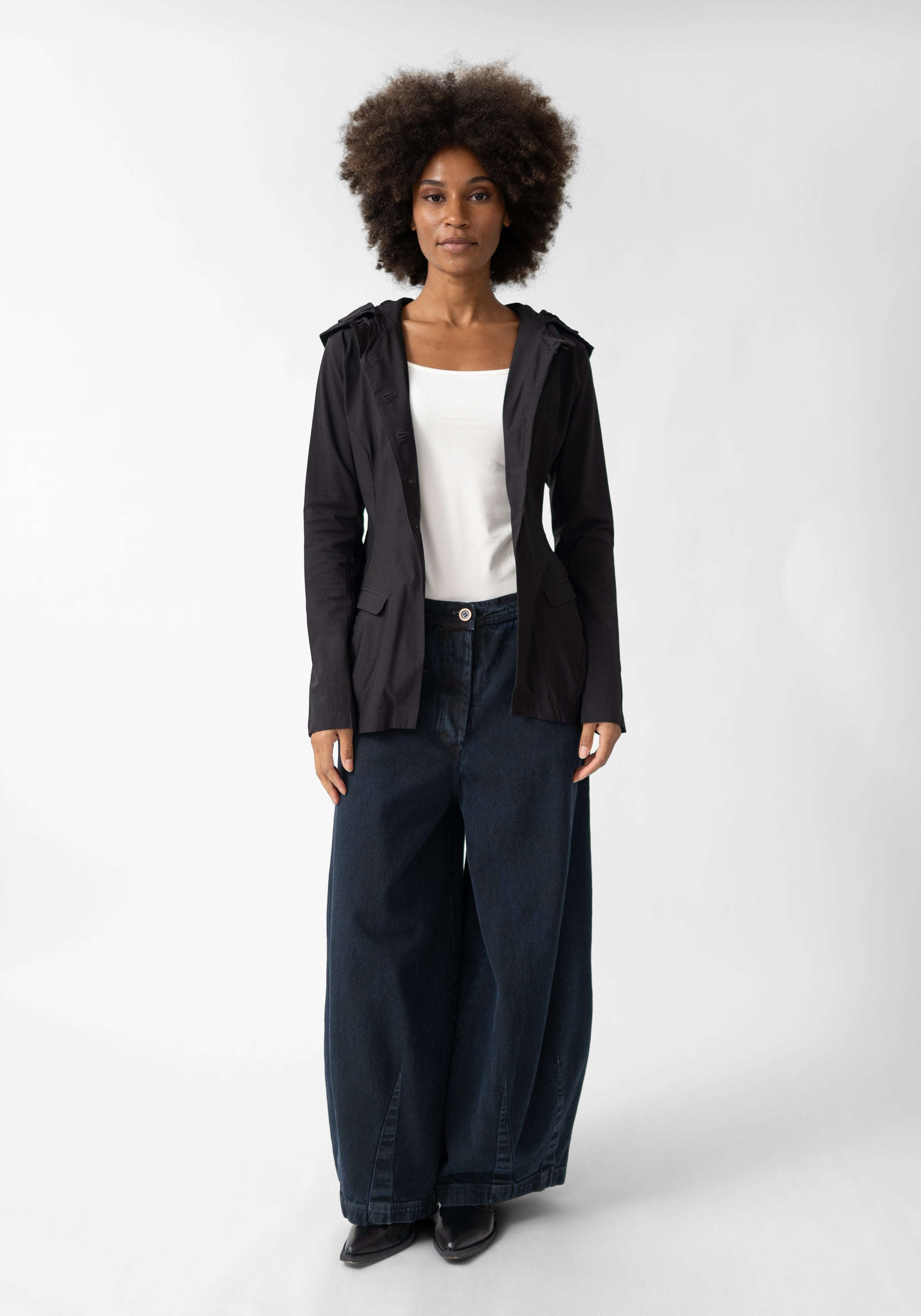 Tapered Full Leg Denim Pants - December Thieves