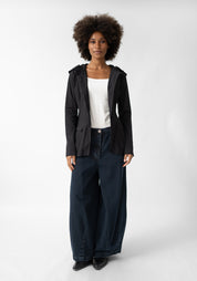 Nipped Waist Hooded Jacket