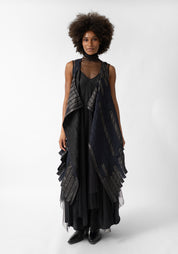 Agnes Paneled Leather Detail Vest