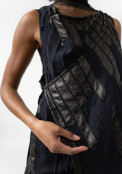 Agnes Paneled Leather Detail Vest