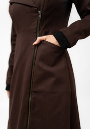 McClearon Zip Front Maxi Jacket