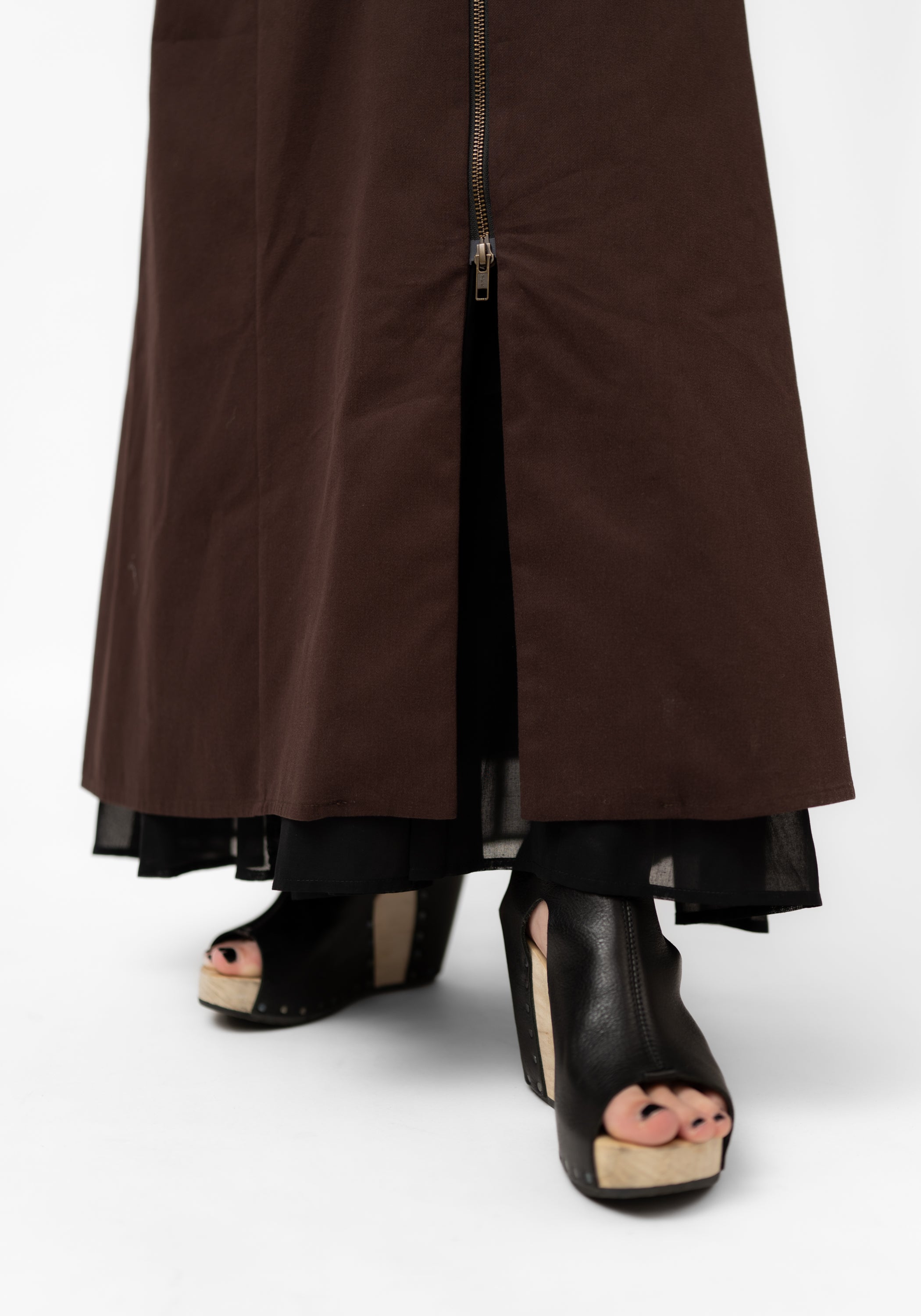 McClearon Zip Front Maxi Jacket