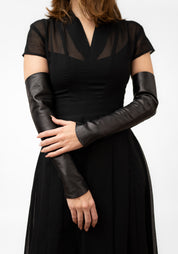Faux Leather Sleeves