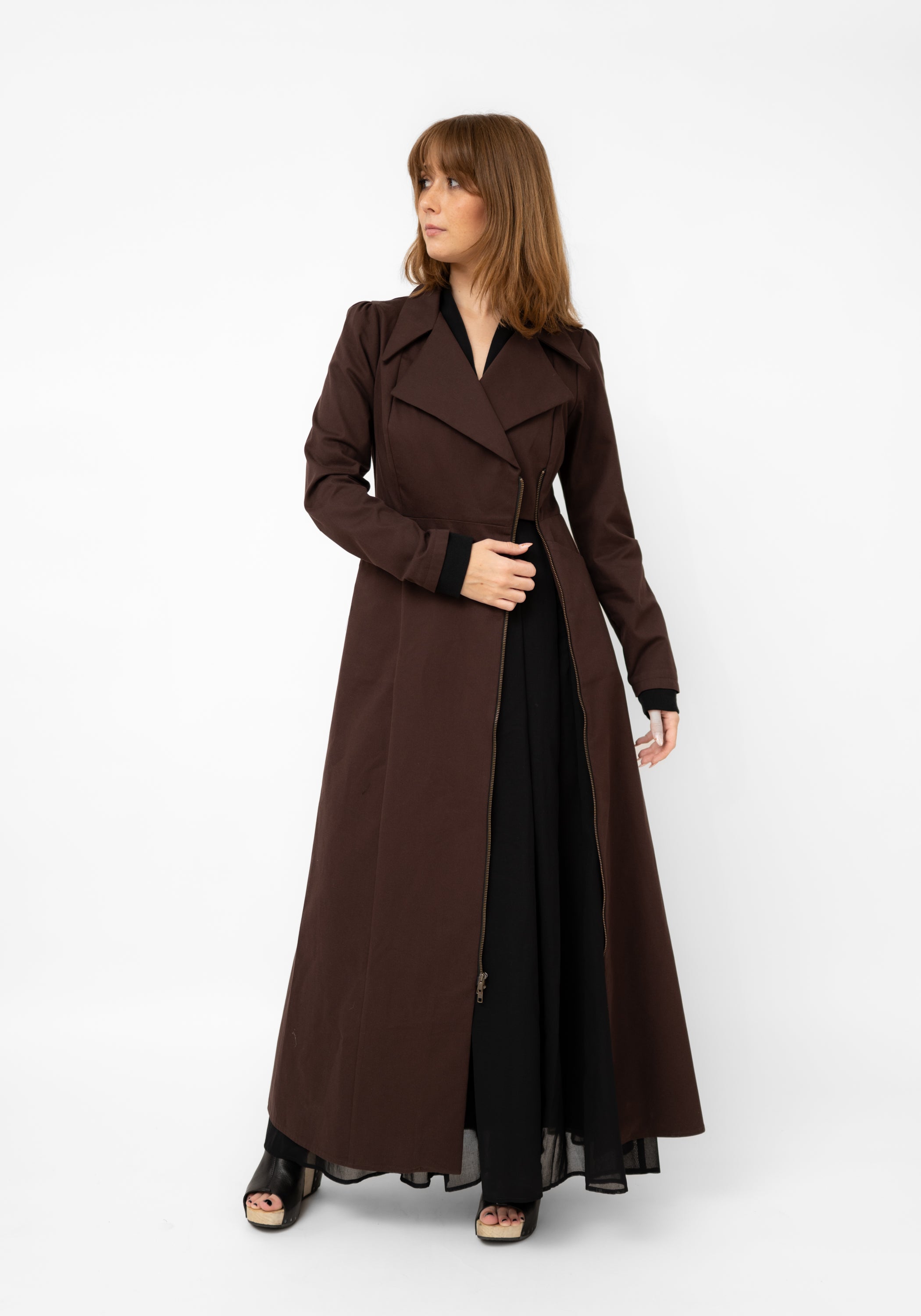 McClearon Zip Front Maxi Jacket