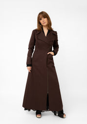 McClearon Zip Front Maxi Jacket