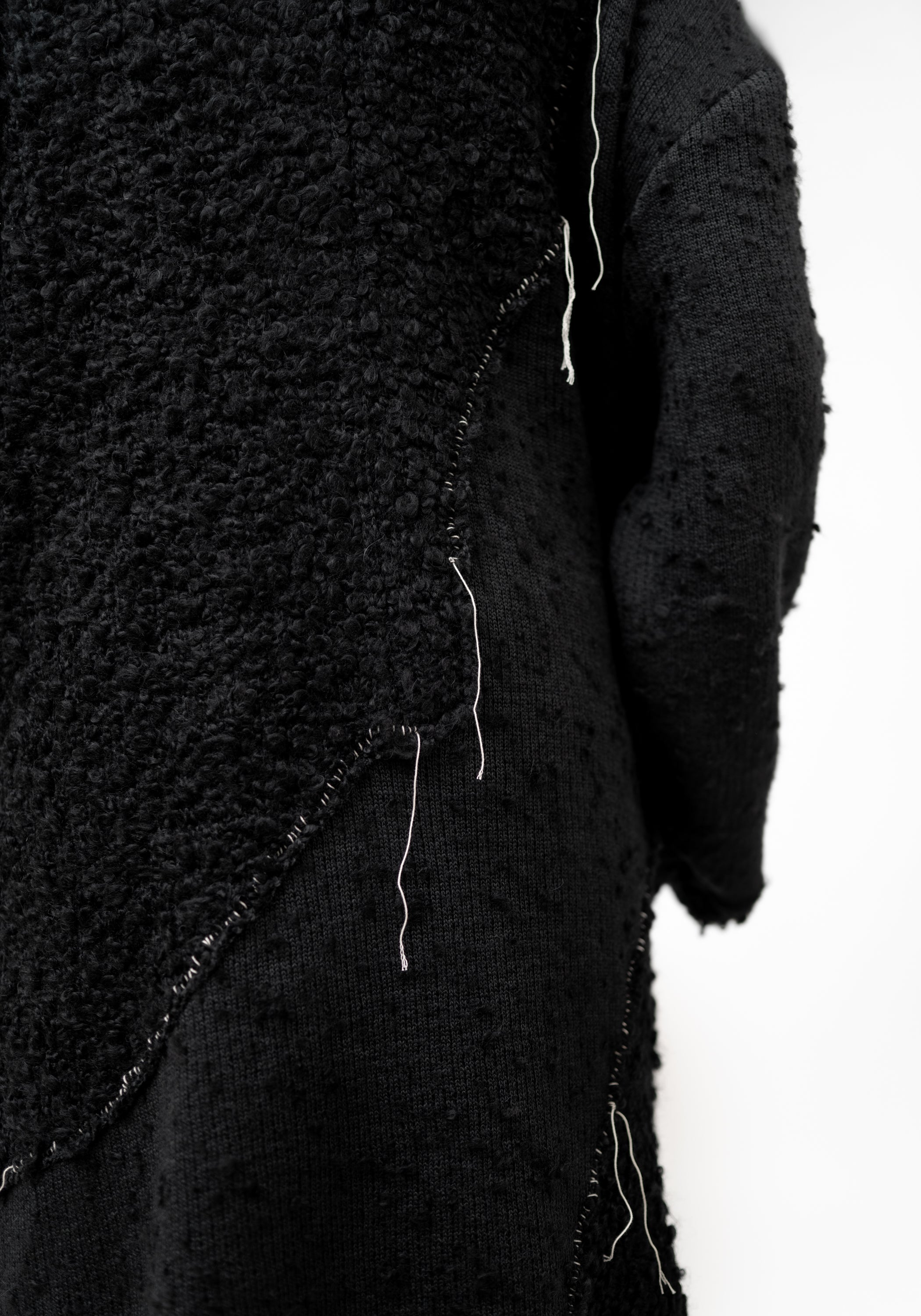 Shiro Textured Wool Blend Maxi Cardigan