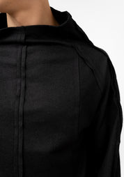 Isao High Neck Seam Detail Wool Pullover