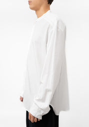 Band Collar Button Front Shirt