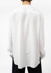 Band Collar Button Front Shirt