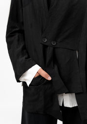 Drape Front Blazer Jacket