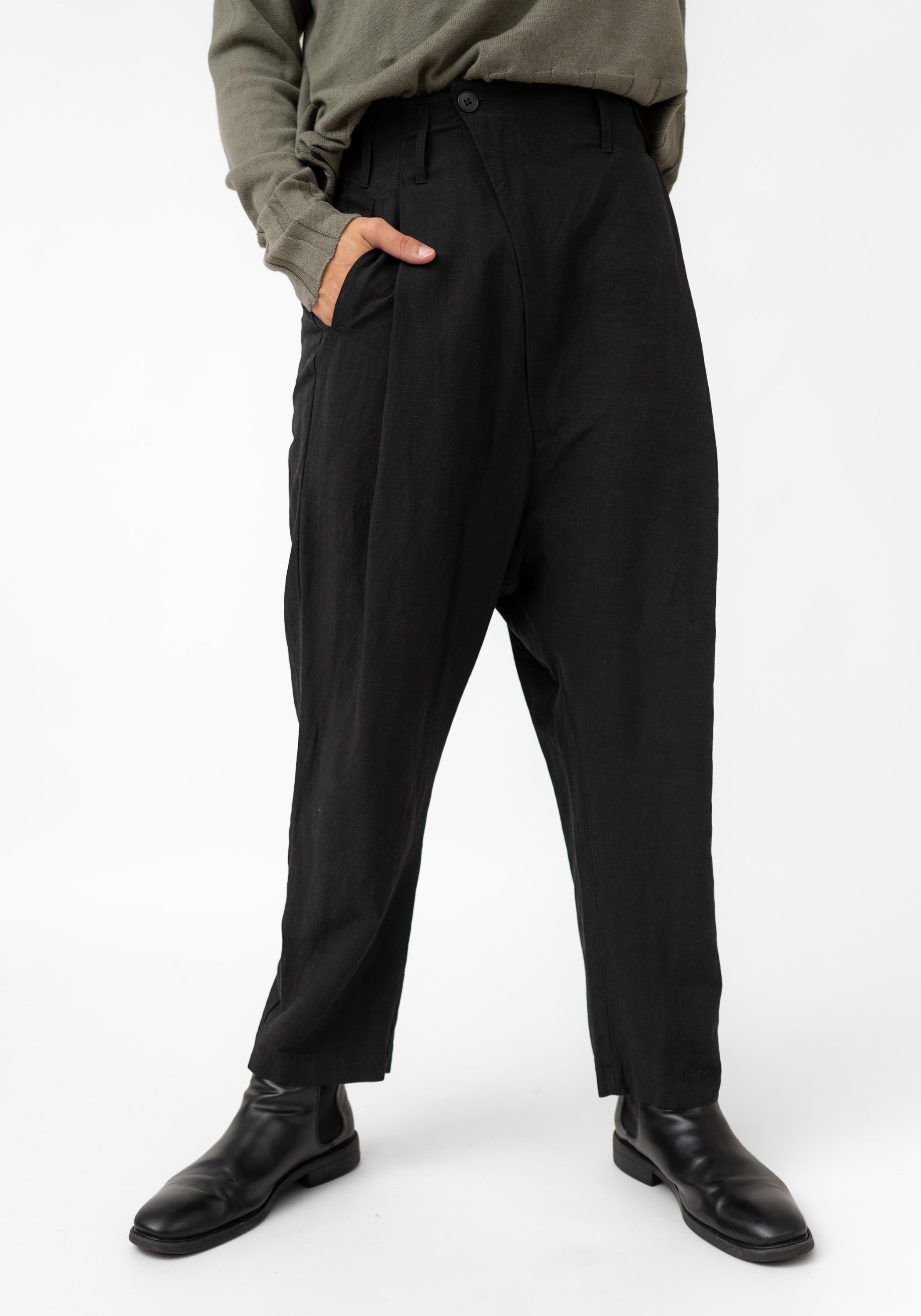 Asymmetric Drop Seat Pants - December Thieves