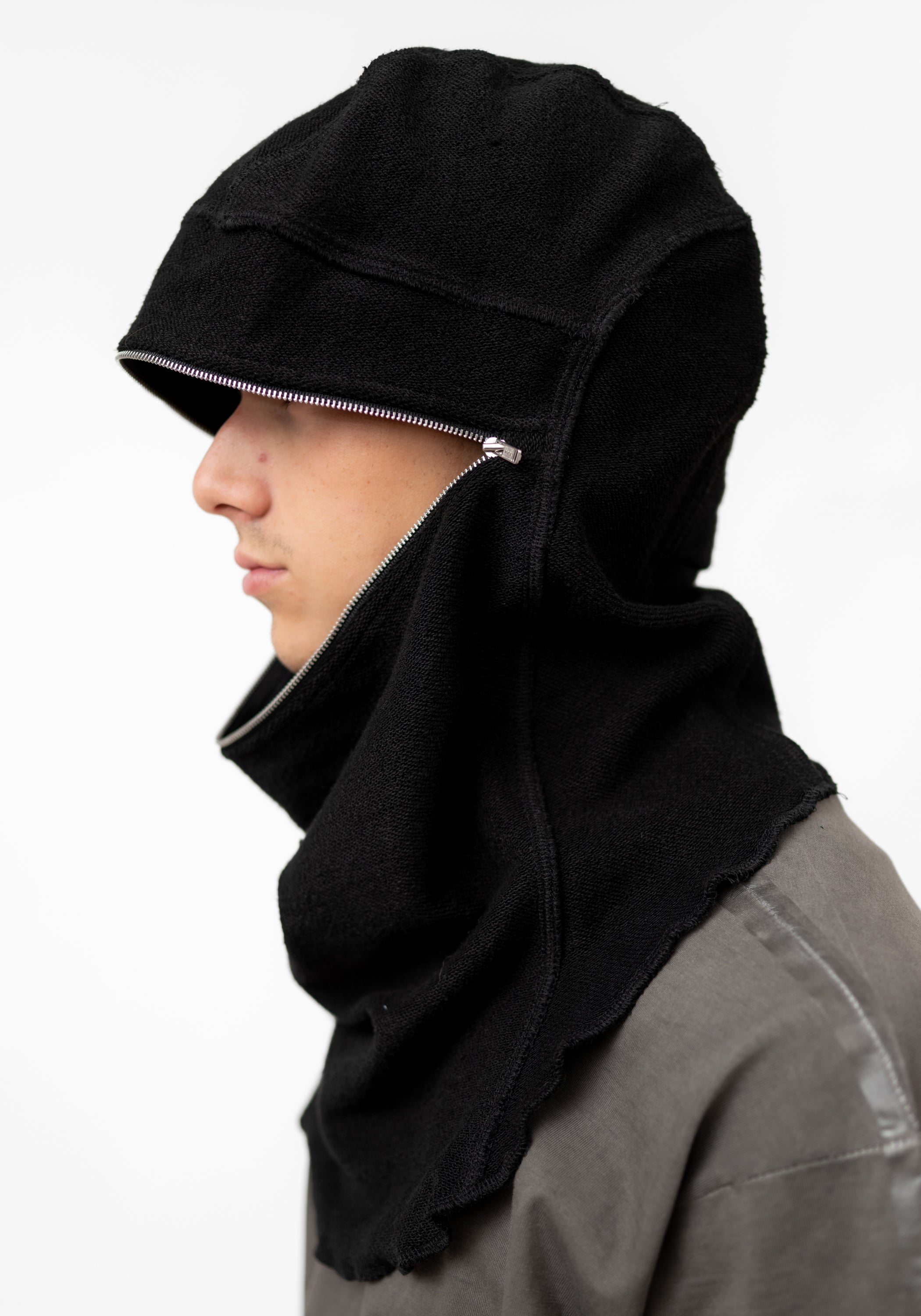 Terry Zip Front Balaclava