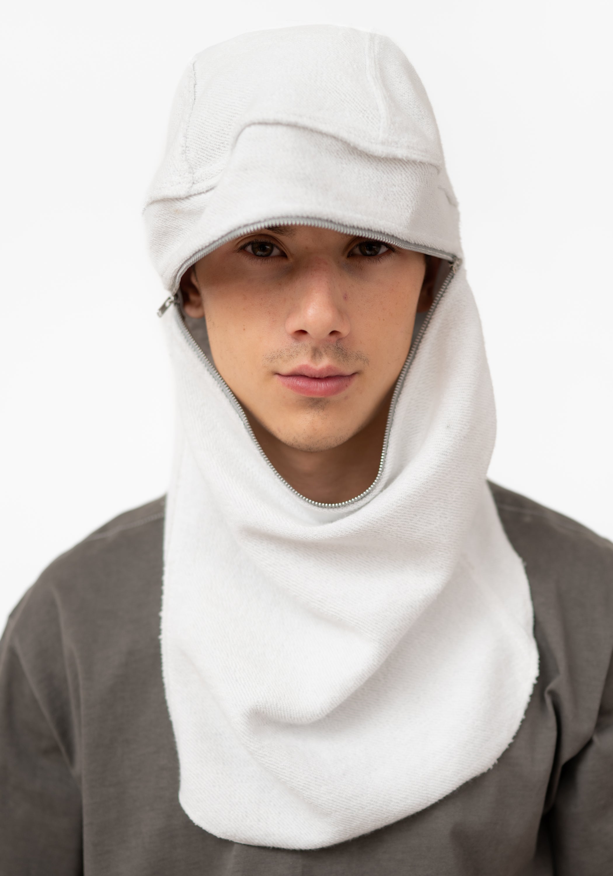 Terry Zip Front Balaclava