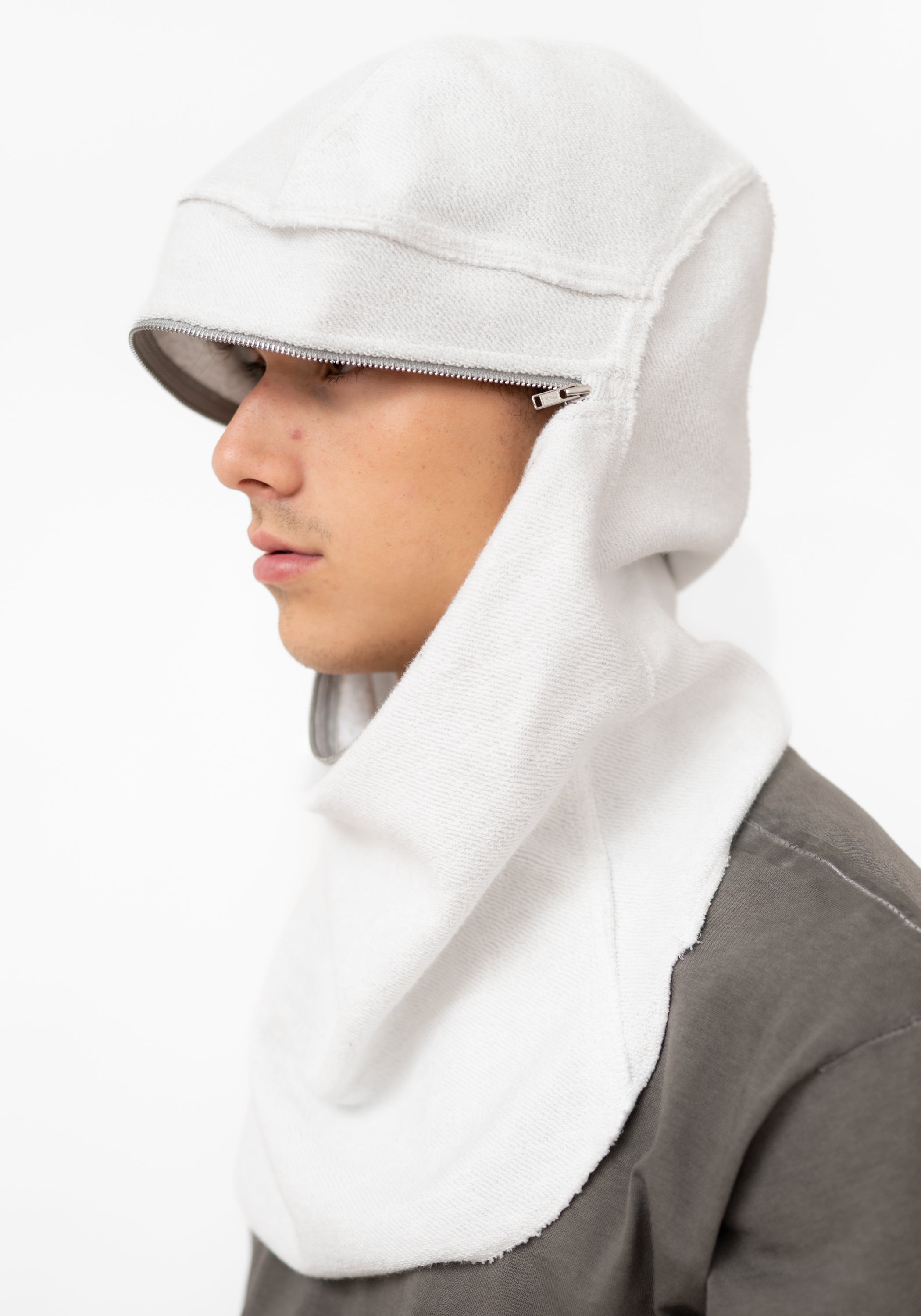 Terry Zip Front Balaclava