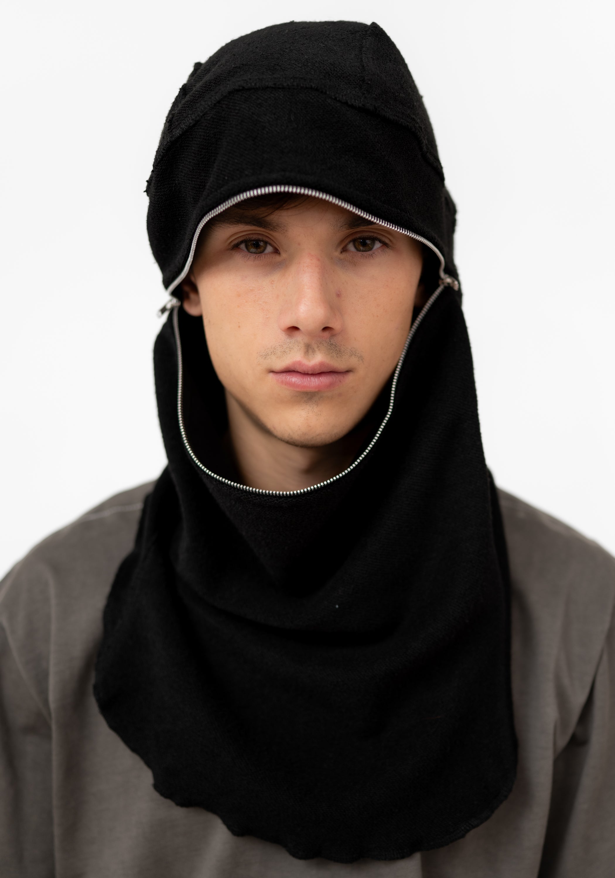 Terry Zip Front Balaclava