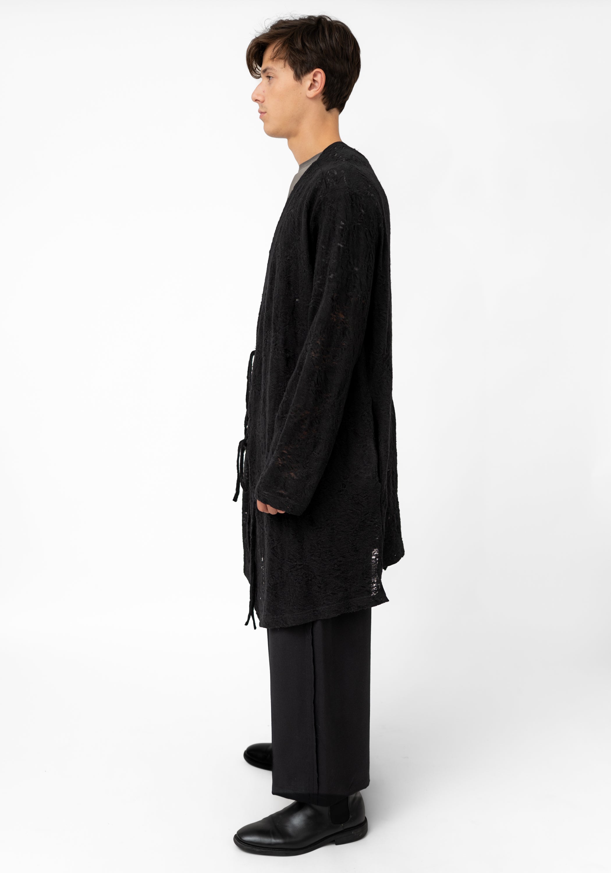 Issei Wool Blend Tie Front Cardigan
