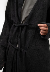 Issei Wool Blend Tie Front Cardigan