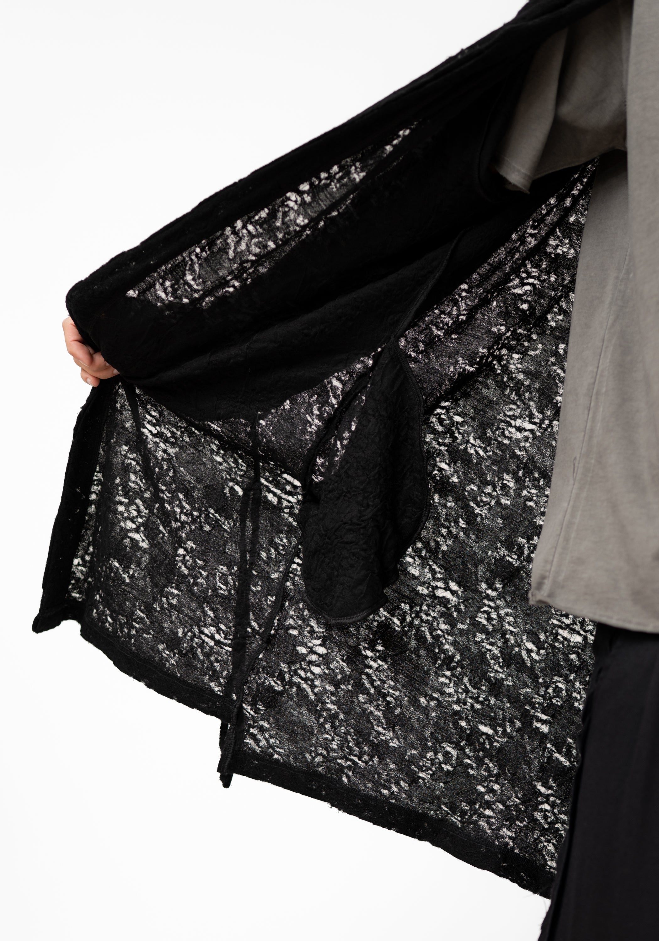 Issei Wool Blend Tie Front Cardigan