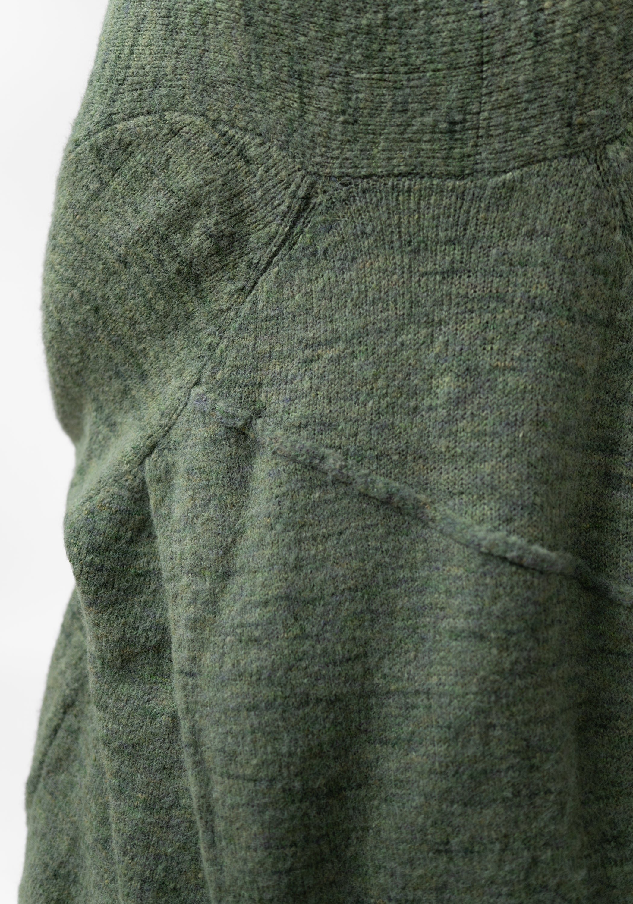 Oversized Open Front Wool Blend Knit Cardigan