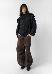 Over dyed Drop Seat Tapered Balloon Leg Pants