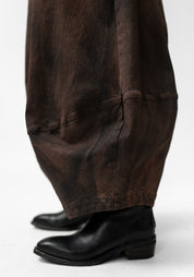 Over dyed Drop Seat Tapered Balloon Leg Pants