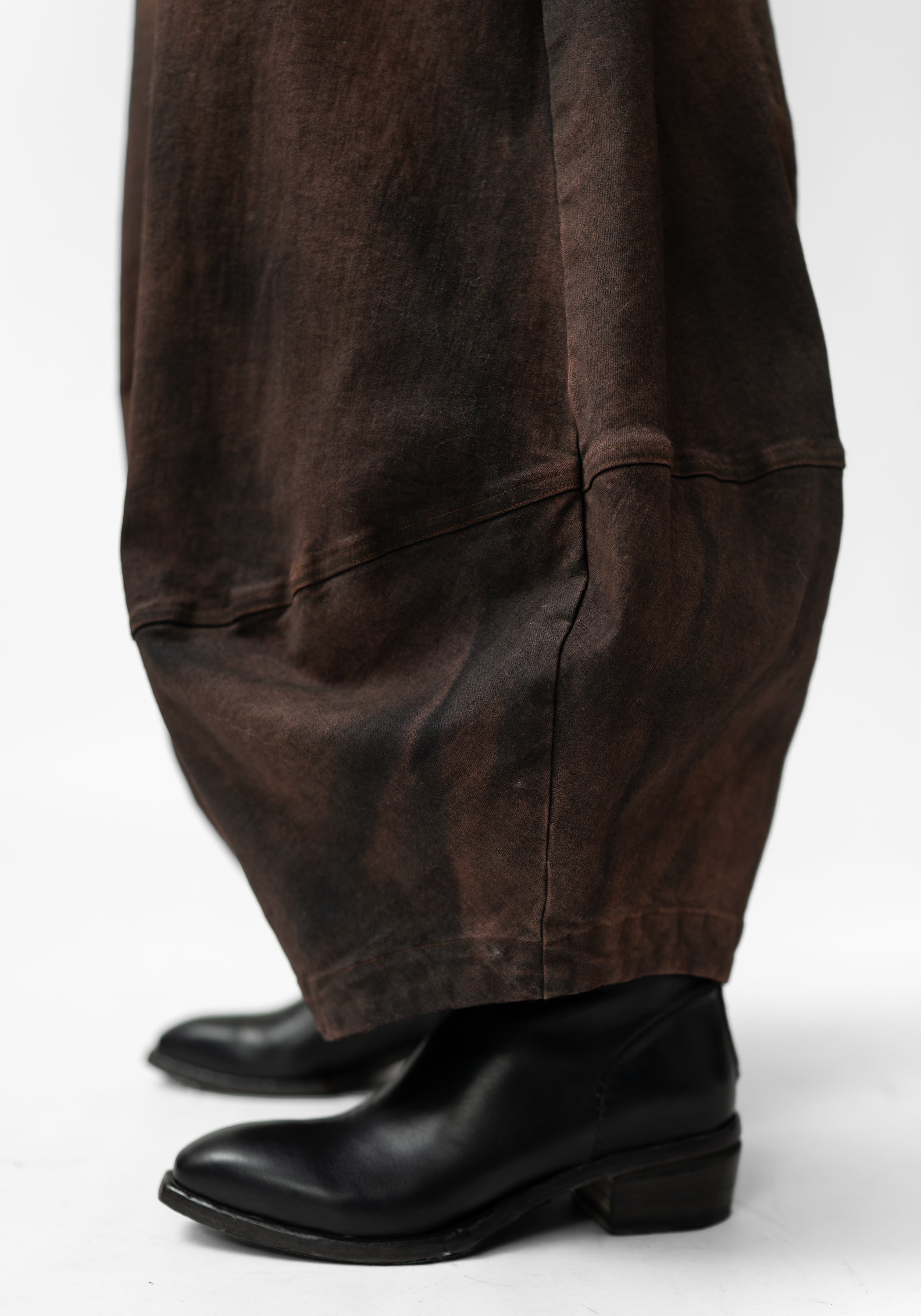 Over dyed Drop Seat Tapered Balloon Leg Pants