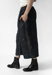 Drop Seat Wide Leg Felted Wool Pants