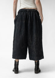 Drop Seat Wide Leg Felted Wool Pants