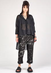 NB 2092 Arta Asymmetric Semi-Sheer Tunic Blouse - December Thieves