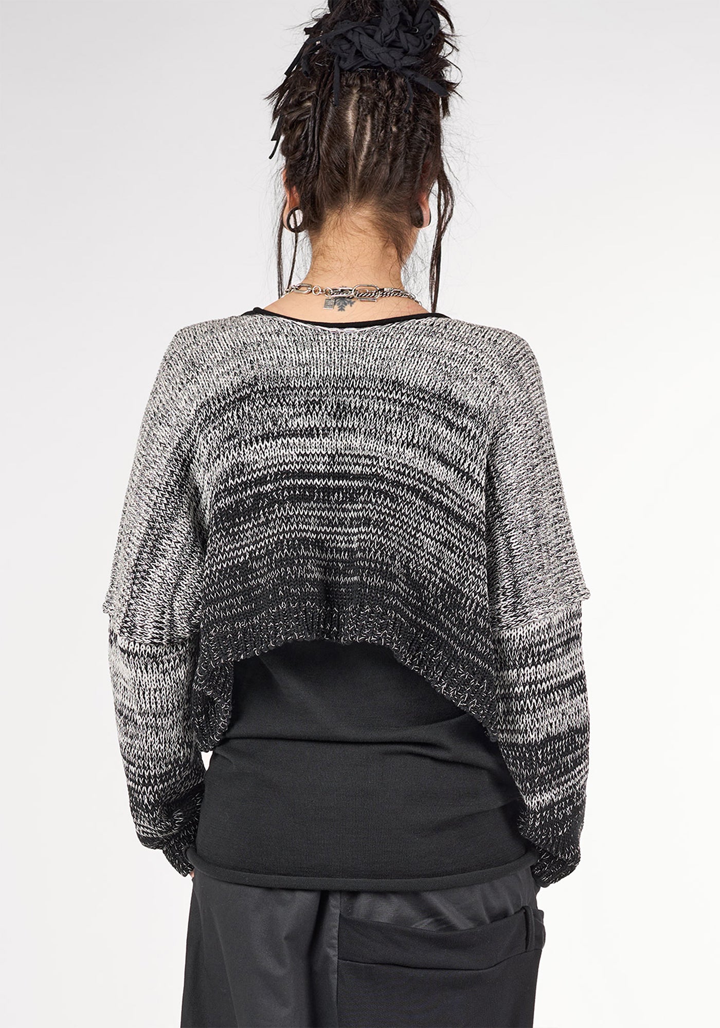 Bobby Drop Shoulder Cropped Knit Top